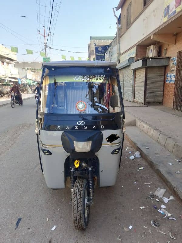 CNG SAZGAR RICKSHAW MODEL 2024 0