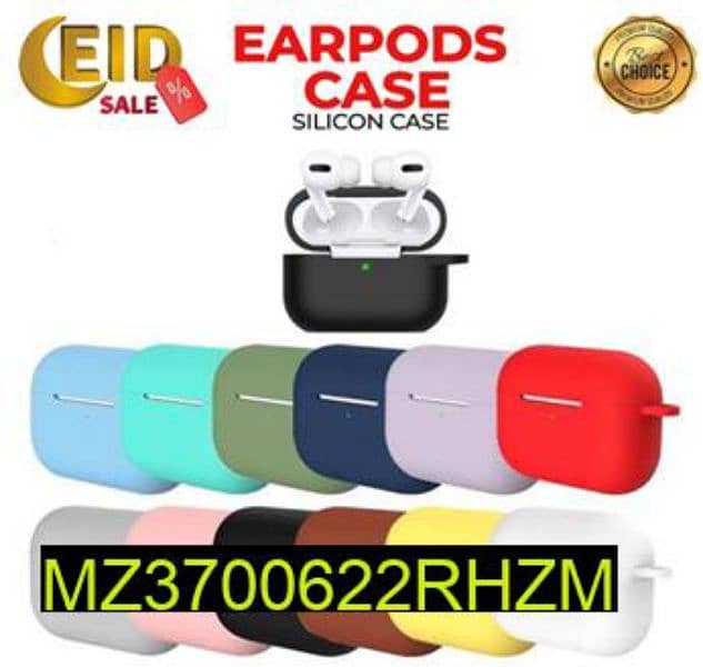 New Silicon Case for Air pods pro black 0