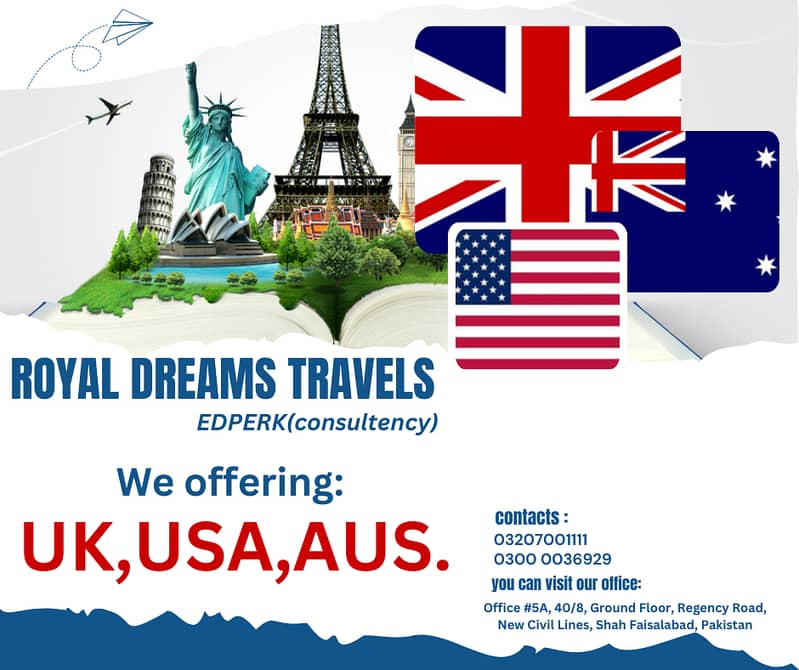 study abroad/uk visa/study visa/europe visa/Australia visa/ticketing 0