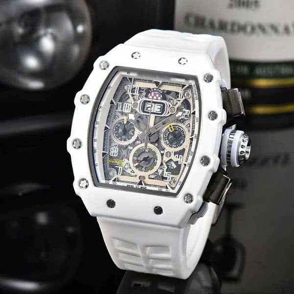 Richard Mille Classic White Watch | WhatsApp 03247405751 0