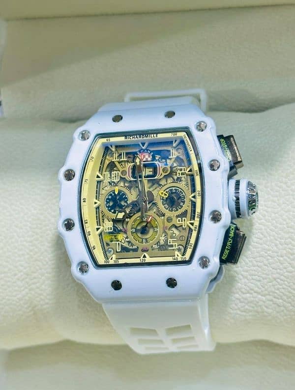 Richard Mille Classic White Watch | WhatsApp 03247405751 1