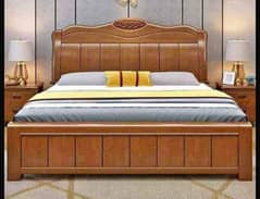 seesham solid wood bed set new Not used king size (call me)