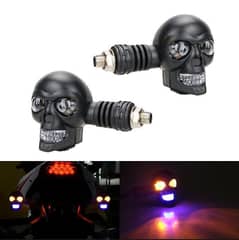 Skull motorcycle indicators