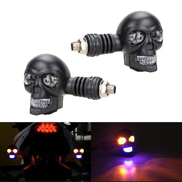 Skull motorcycle indicators 0