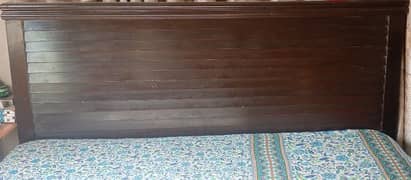 King Size Bed without Mattress/ 3 Door almari