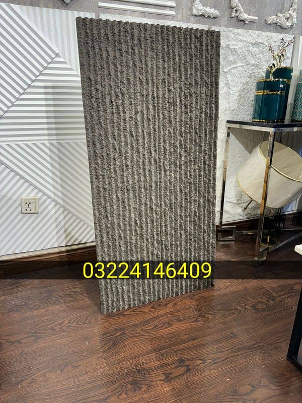 PU Rock panels, PVC Marble Sheets, Fluted panels, Wallpapers price . 1