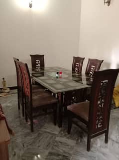 Dining table with chairs