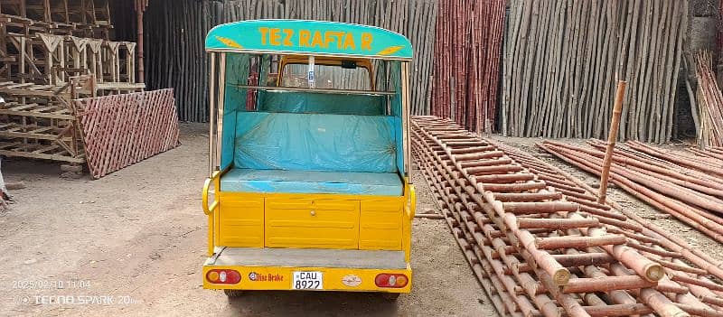 Tez Rafter Auto Rackshaw Sale Karnia model 2025 Register with LPG 0