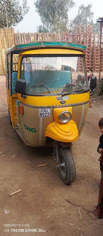 Tez Rafter Auto Rackshaw Sale Karnia model 2025 Register with LPG 2