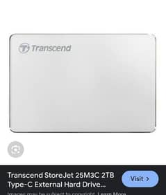 transcend 2tb hard external very minor use