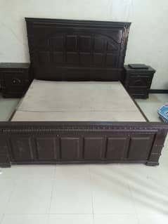 Double Bed with Side Tables, Dressing & Showcase for Sale Best Price"