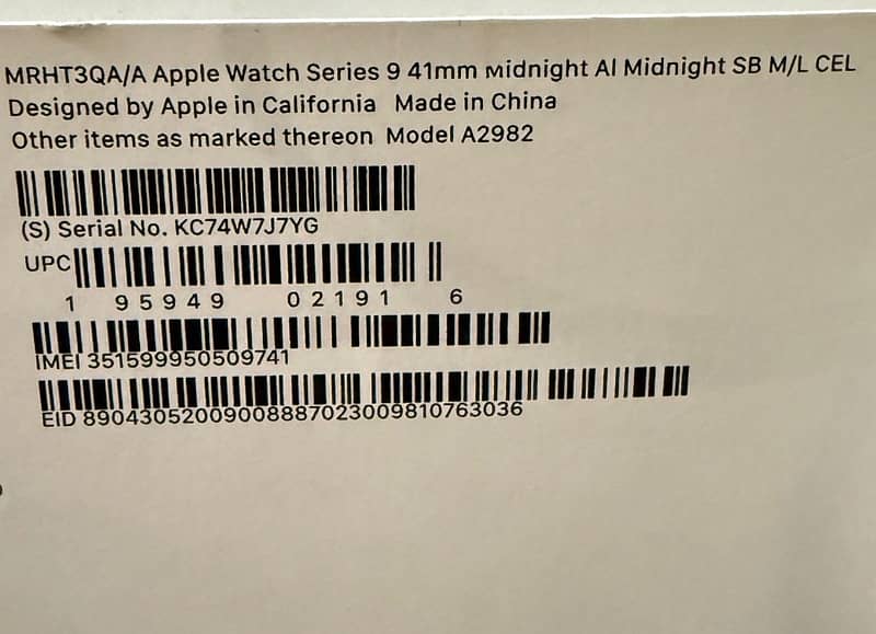 Apple watch 9 series 41mm 0