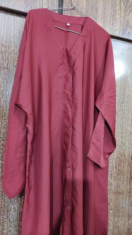 Maroon Abaya – Size medium 2