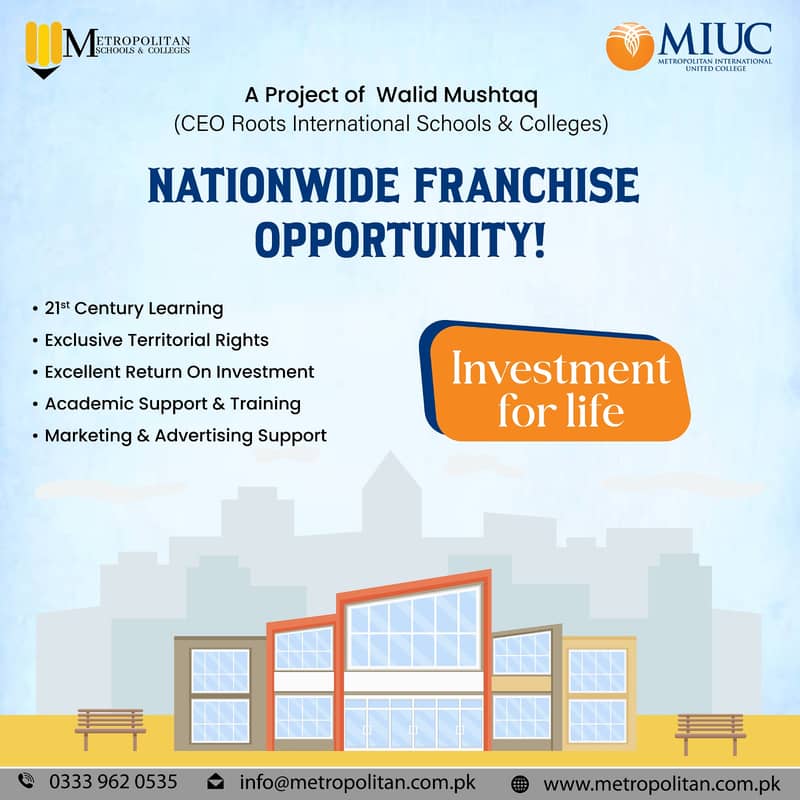 School For Sale Franchise 1