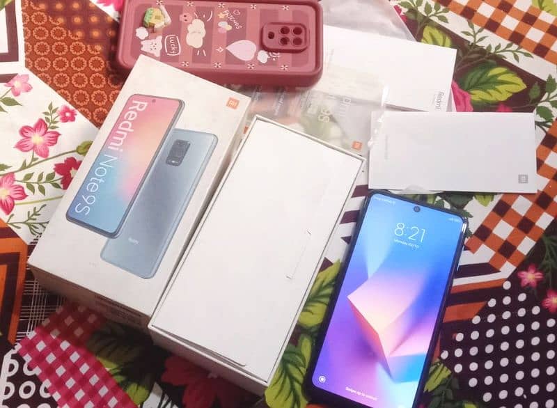 Redmi note 9s 6/128 with box urgent sale 1