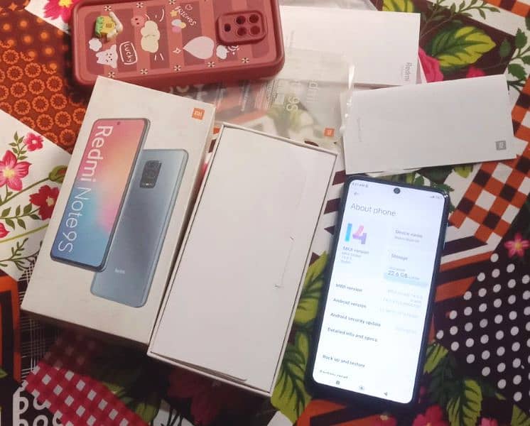 Redmi note 9s 6/128 with box urgent sale 3