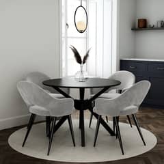 Dining Table With Dining Chair - 4 Seater/6 Seater Dining Table/Chair