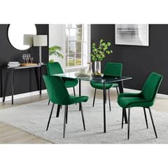 Dining Table With Dining Chair - 4 Seater/6 Seater Dining Table/Chair