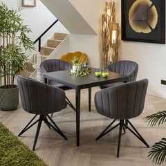 Dining Table With Dining Chair - 4 Seater/6 Seater Dining Table/Chair