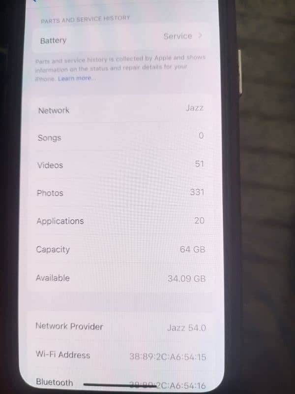 iphone X (PTA approved) 64GB with 89% Bettery Health 2