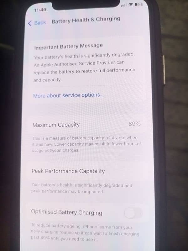 iphone X (PTA approved) 64GB with 89% Bettery Health 3