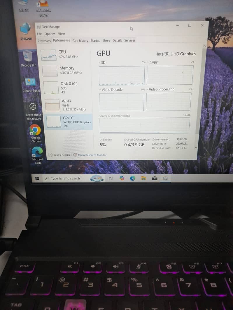 ASUS TUF Core i5 10300H 10th Gen. (2.5 GHz upto 4.5 GHz) 2