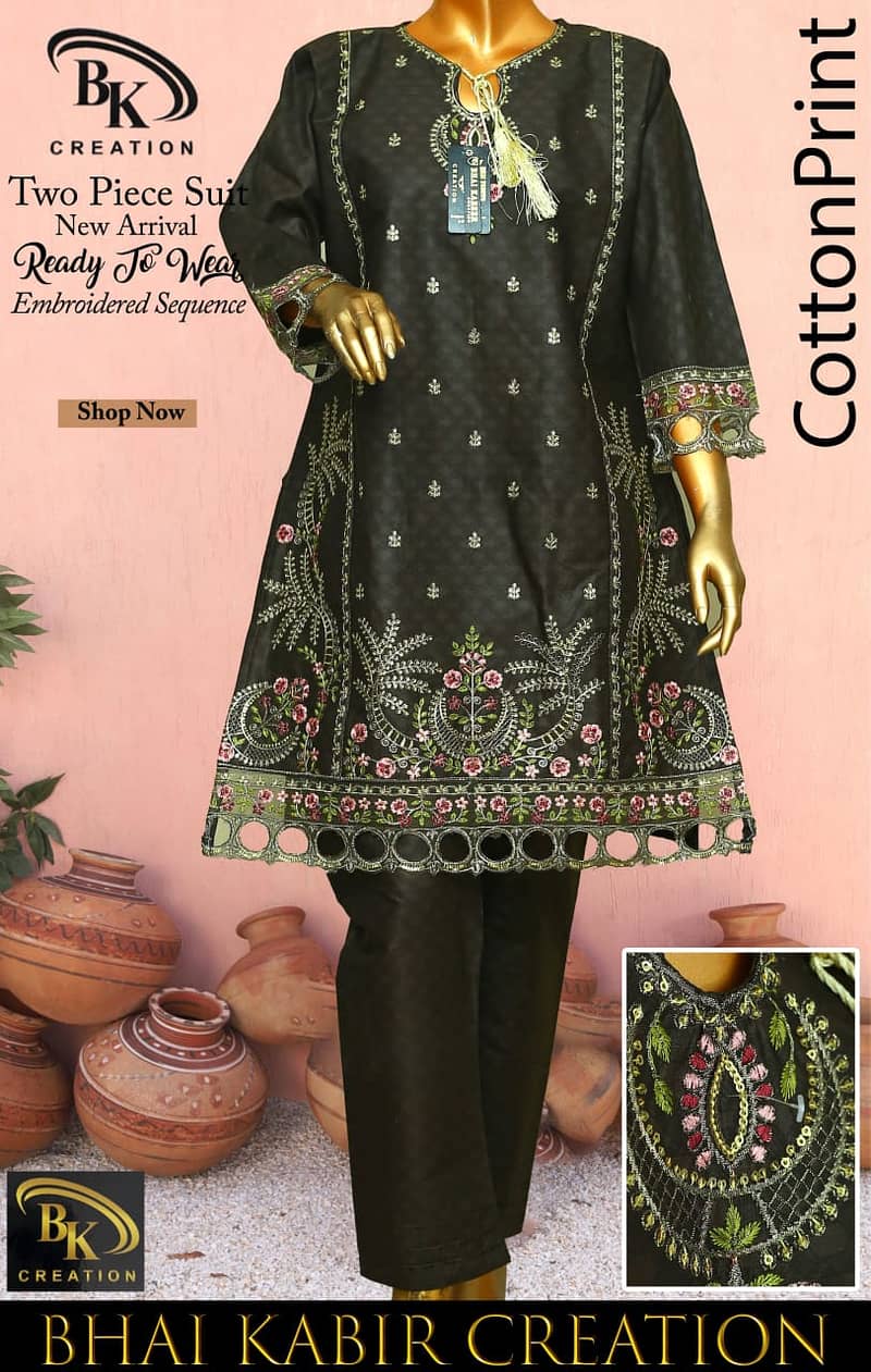 Ladies dresses | Causal dresses | Party Wears | Embroided Suit 5