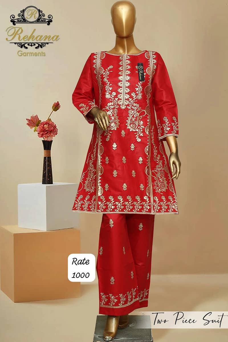 Ladies dresses | Causal dresses | Party Wears | Embroided Suit 9