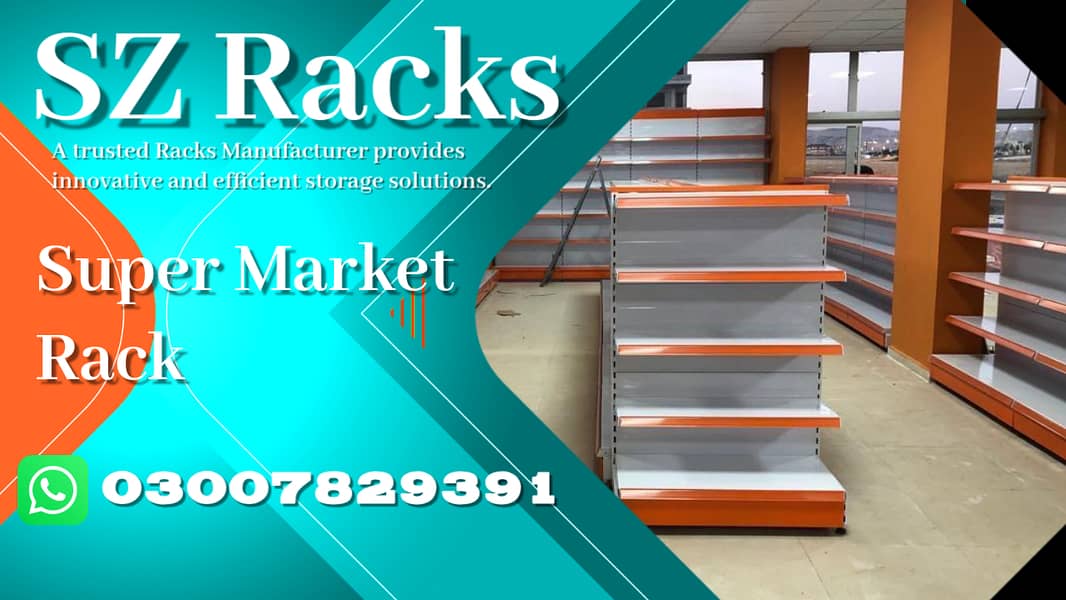 Wall Rack / Store Rack/ Gondola rack / Cash Counter / shopping trolle 0