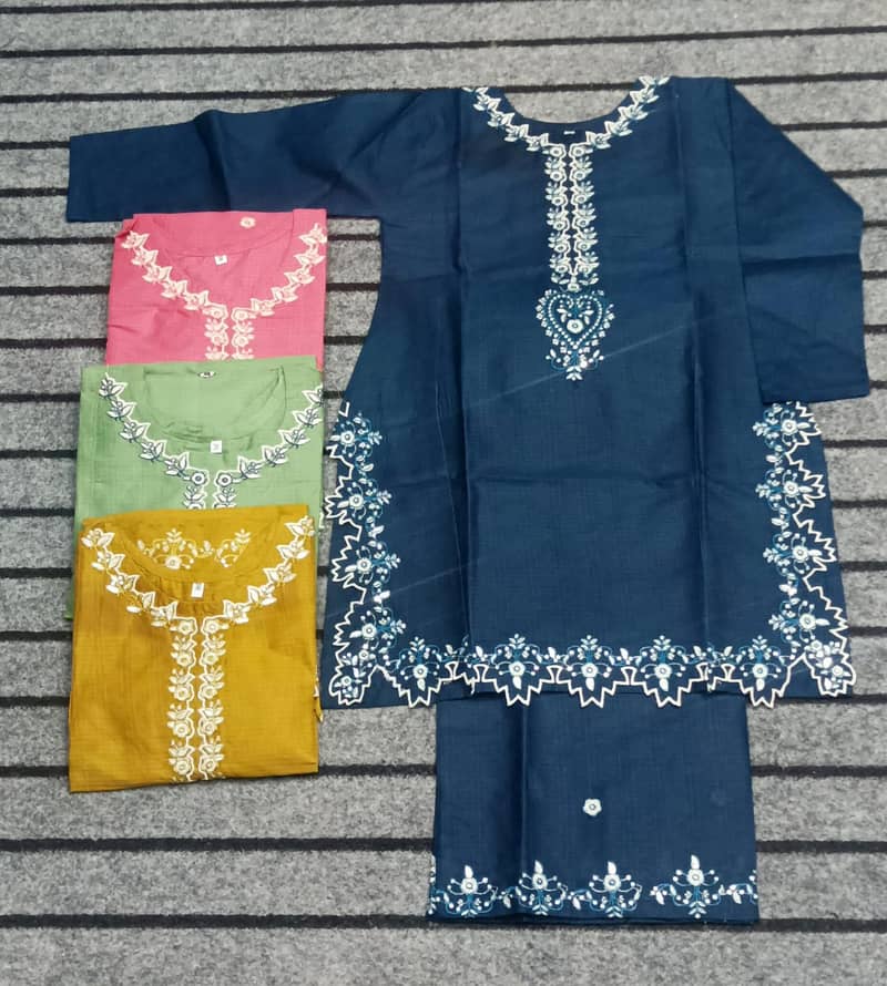 Ladies dresses | Causal dresses | Party Wears | Embroided Suit 1