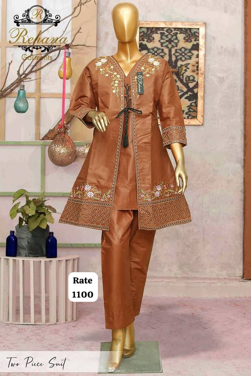 Ladies dresses | Causal dresses | Party Wears | Embroided Suit 6