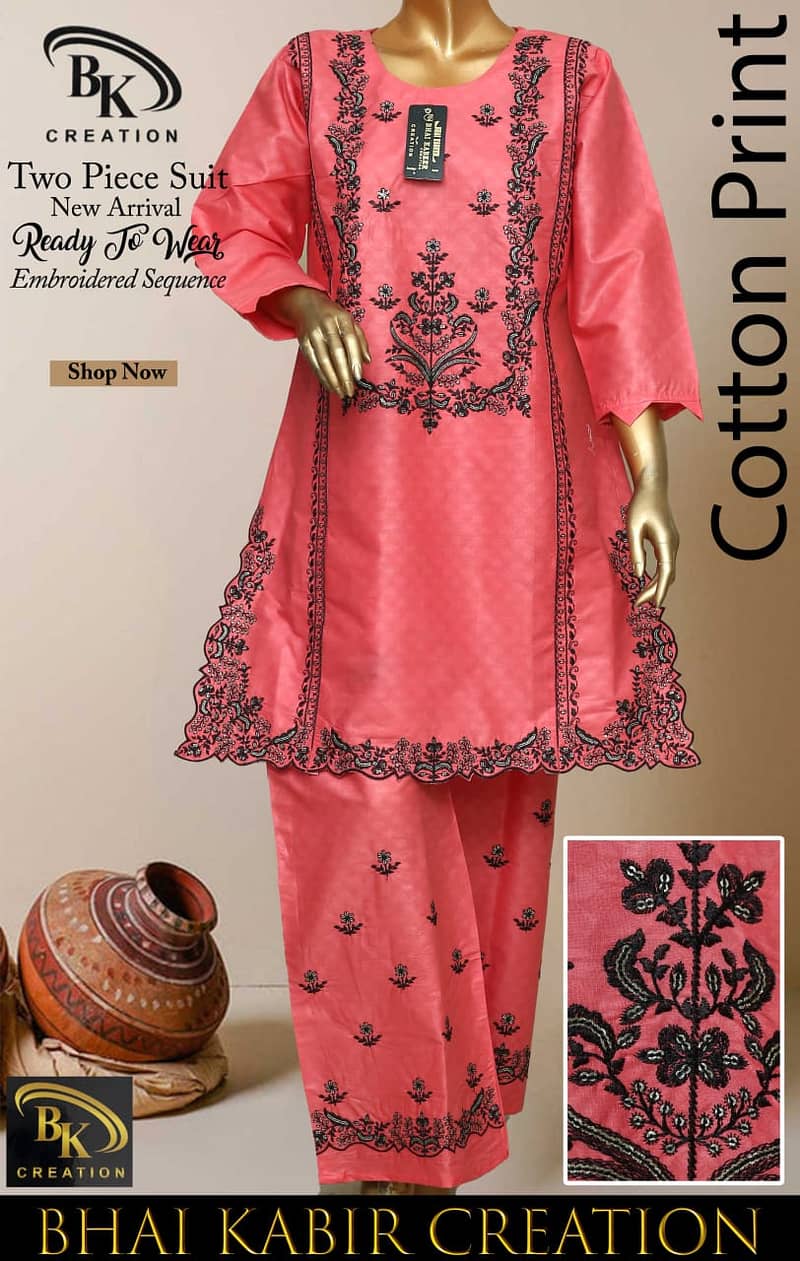 Ladies dresses | Causal dresses | Party Wears | Embroided Suit 12