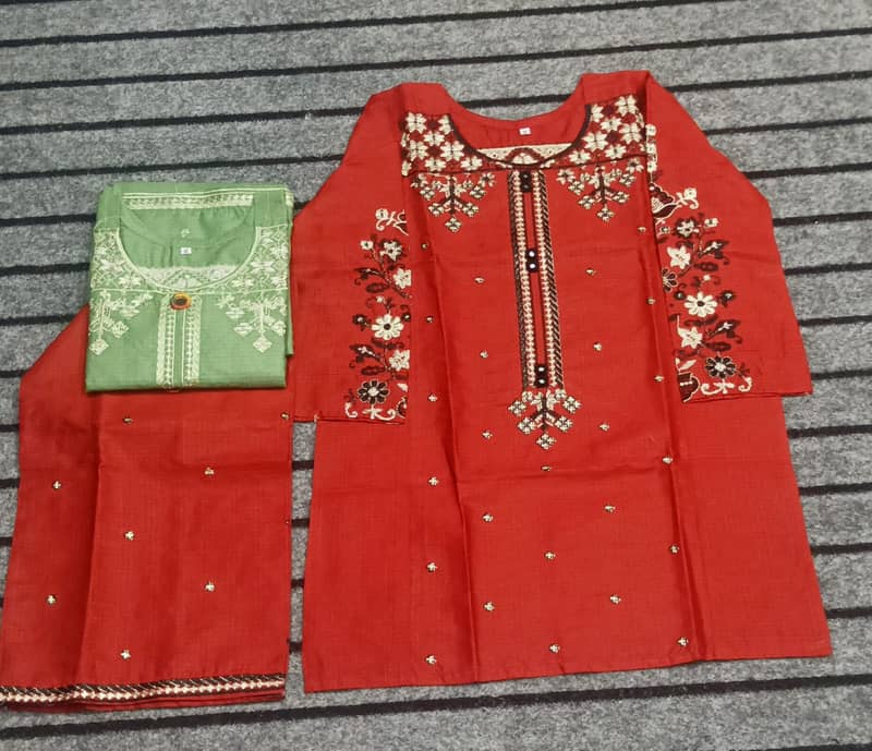 Ladies dresses | Causal dresses | Party Wears | Embroided Suit 18