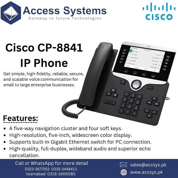 SIP IP PHONES GRANDSTREAM POLYCOM CISCO YEALINK IP PABX | 0335-3448413 0