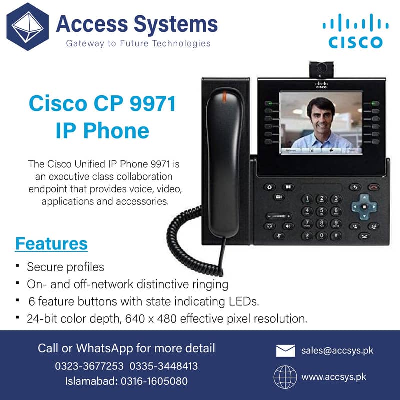 SIP IP PHONES GRANDSTREAM POLYCOM CISCO YEALINK IP PABX | 0335-3448413 11