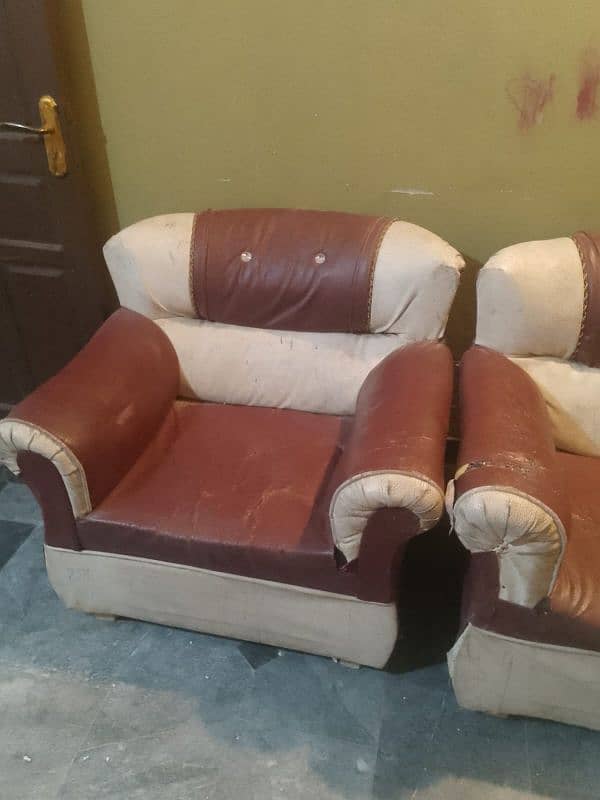 Sofa set Double bed and Table 2