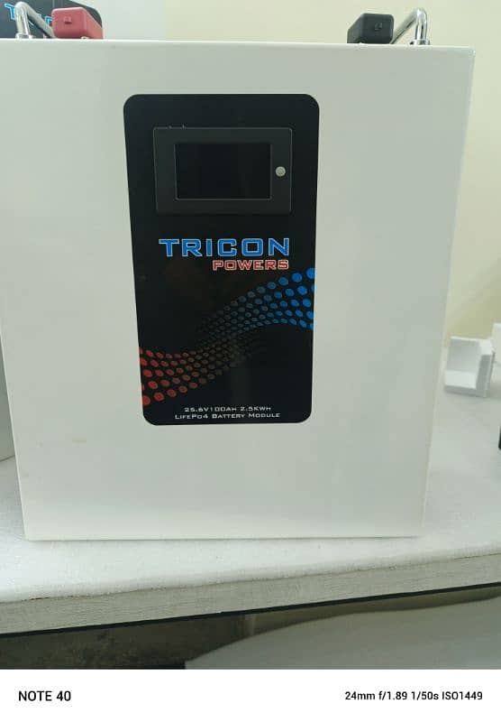 Tricon Lithium batteries 24V-100AH 2