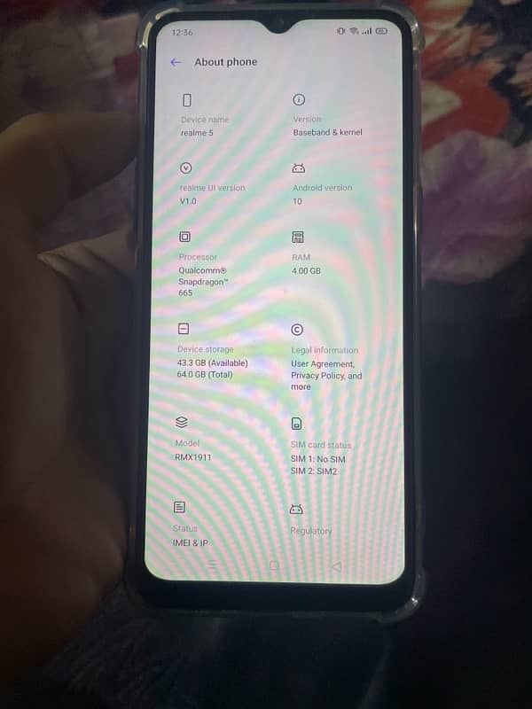 realme 5 4/64 with box 2