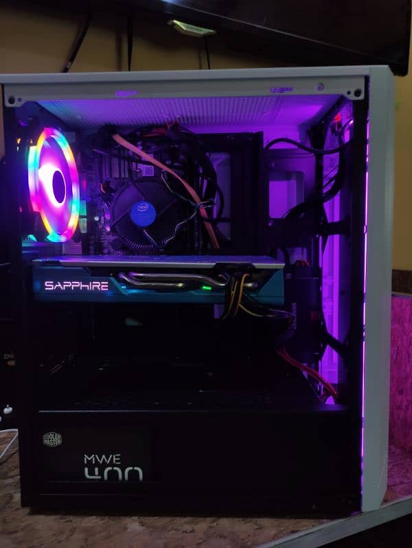 Intel i5 4th gen + Rx 590 8GB RGB gaming pc 15