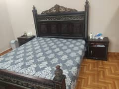 King Size Double Bed with Mattress Available for Sale