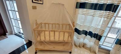 Baby Swing Cot Wooden