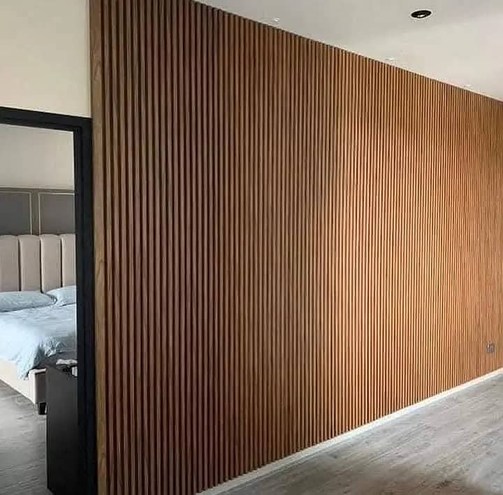 Pvc wall panel - Wpc wallpanel - Media wall - Fluted panel- Hard panel 9