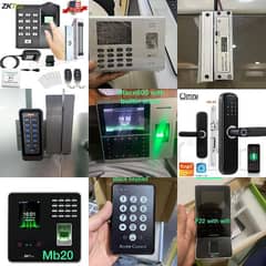 zkteco WIFI biometric attendance machine magnetic electric door lock