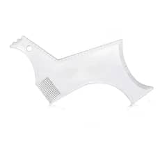 Double Side Beard Shaping tool Beard Shaper Transparent