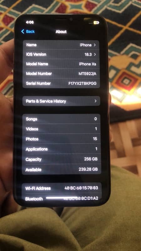 IPhone XS 256gb non pta 3