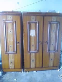 Best quality Wardrobe Almari big sizes 3 piece Original woods