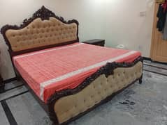 Bed Set with Side Tables, Dressing Table, Molty Foam Matress