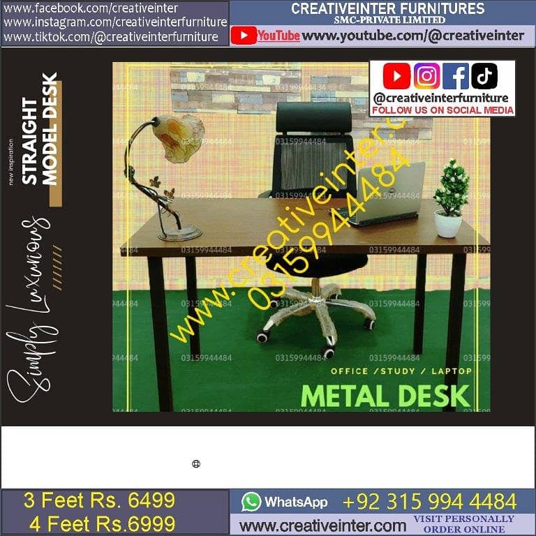 Office Executive table Chair Conference Reception BossTable Desk furn 15