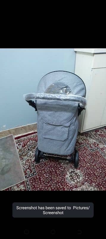 Tinnies Baby Stroller E06 Grey colour full new condition 2