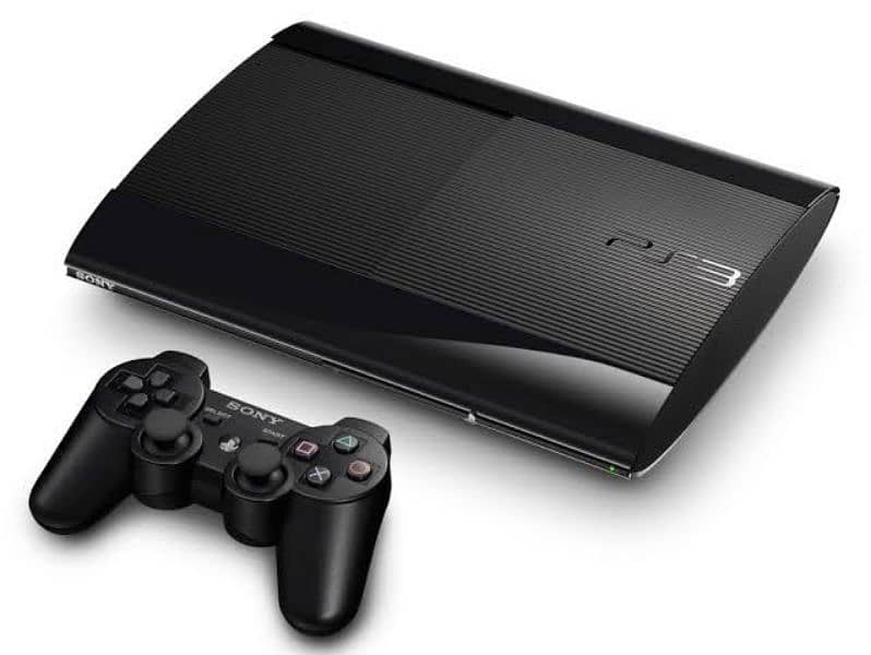 PS3 super slim jailbreak h with 3 controller 0